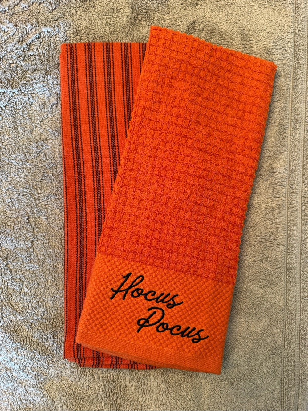 Hocus Pocus Orange Kitchen Towels - Set of 2